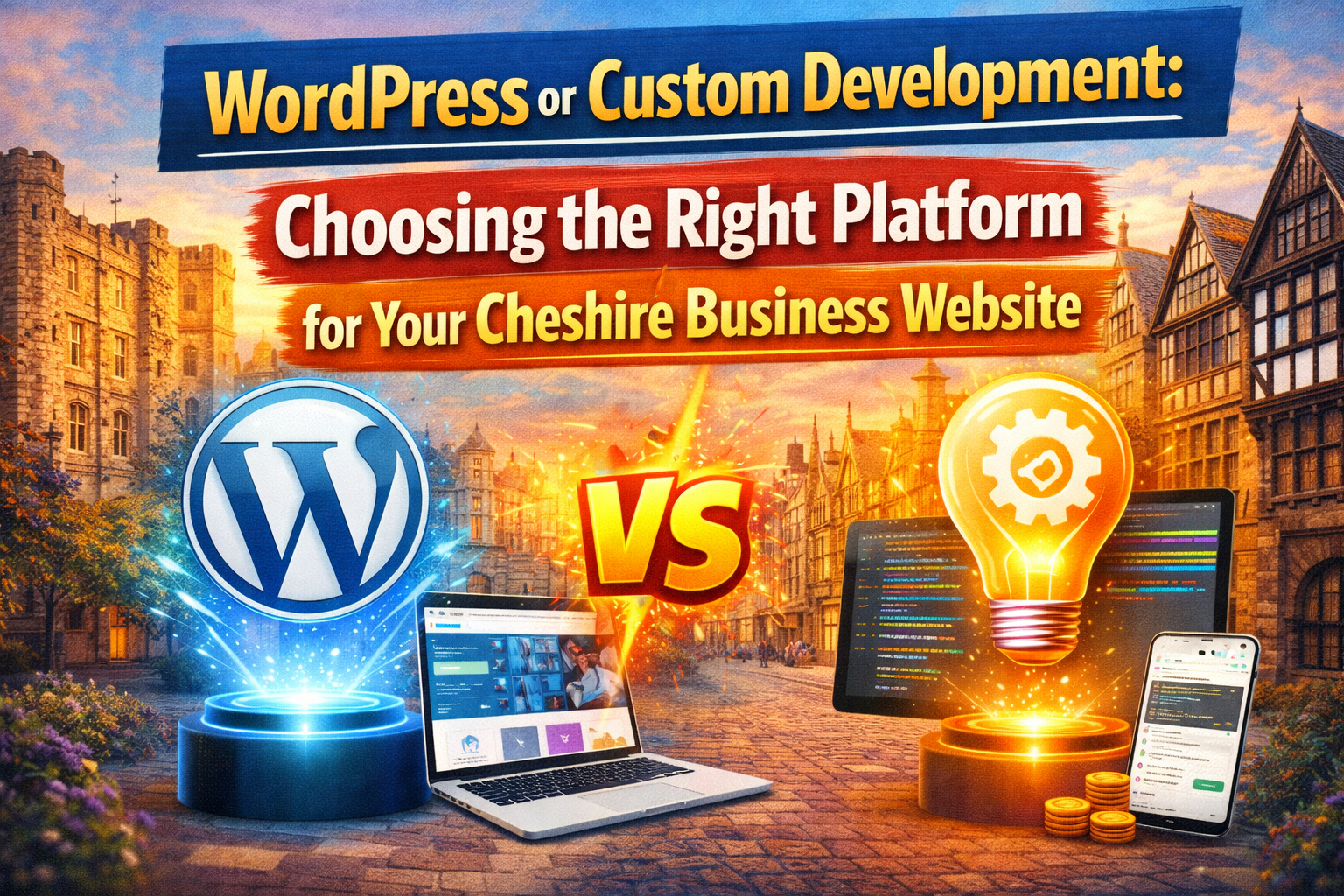 WordPress or Custom Development: Choosing the Right Platform for Your Cheshire Business Website